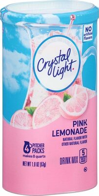 Pink Lemonade Naturally Flavored Powdered Drink Mix, Pink Lemonade