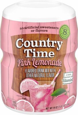 Pink Lemonade Flavored Drink Mix, Pink Lemonade