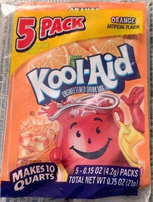 Kool-Aid, Unsweetened Soft Drink Mix, Orange, Orange