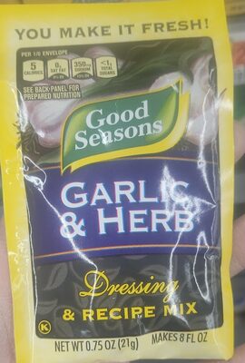 Garlic & Herb Dressing & Recipe Mix, Garlic & Herb