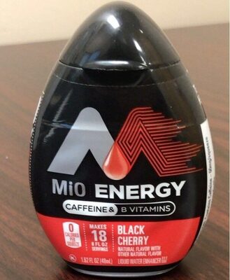 Black Cherry Energy Liquid Water Enhancer, Black Cherry