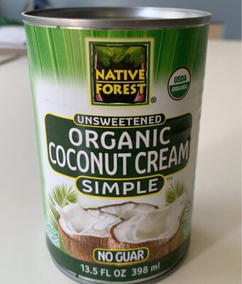 Unsweetened Organic Coconut Cream, Unsweetened