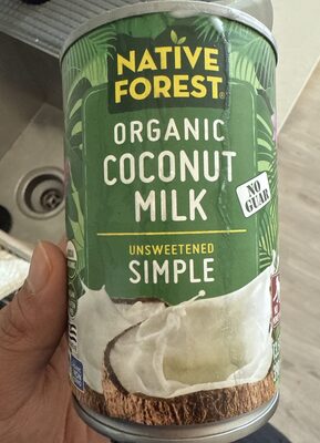Unsweetened Organic Coconut Milk, Unsweetened
