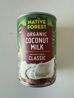 Unsweetened Classic Organic Coconut Milk, Unsweetened Classic