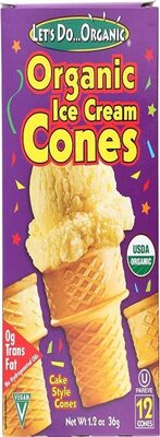 Organic Ice Cream Cones Cake Style