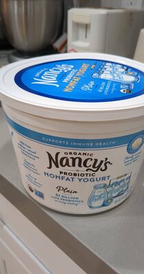 Plain Organic Probiotic Nonfat Yogurt, Plain