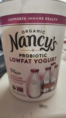 Plain Organic Probiotic Lowfat Yogurt, Plain
