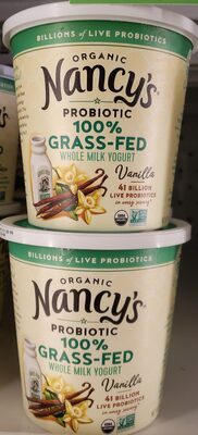 Vanilla Cream On Top Organic Probiotic Whole Milk Yogurt, Vanilla