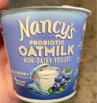 Blueberry Probiotic Oatmilk Non-Dairy Yogurt, Blueberry