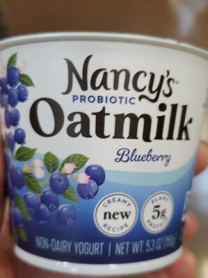 Blueberry Probiotic Oatmilk Non-Dairy Yogurt, Blueberry