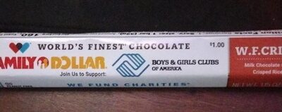 W.F.Crisp Milk Chocolate With Crisped Rice, W.F.Crisp