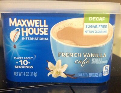 Decaf French Vanilla Cafe-Style Beverage Mix, French Vanilla