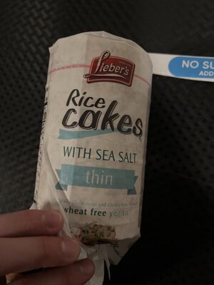 Thin Rice Cakes With Sea Salt, Sea Salt