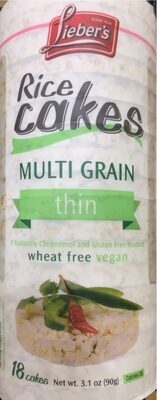 Multi Grain Thin Rice Cakes, Multi Grain