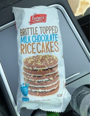 Brittle Topped Milk Chocolate Rice Cakes, Milk Chocolate