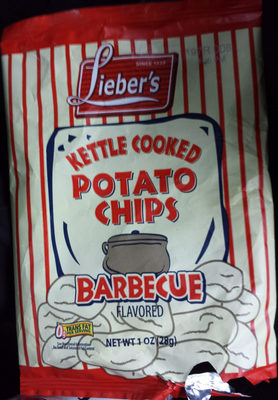 Lieber's, Kettle Cooked Potato Chips, Barbecue, Barbecue