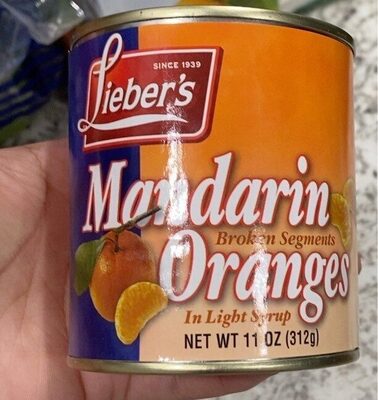 Broken Segments In Light Syrup Mandarin Oranges