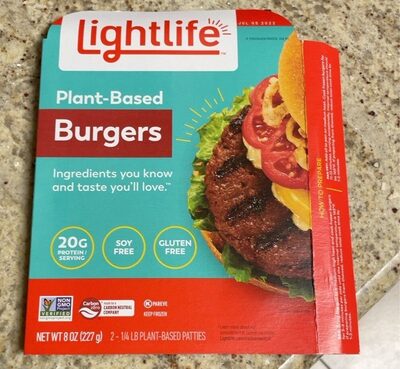Lightlife Plant-Based Burgers, 8 Oz
