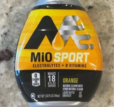 Mio, Fit Liquid Water Enhancer, Orange