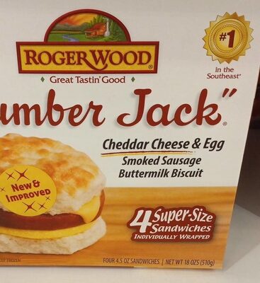 "Lumber Jack" Center-Cut Smoked Sausage, Fresh Buttermilk Biscuit, Egg & Cheese Super-Size Sandwiches, "Lumber Jack"