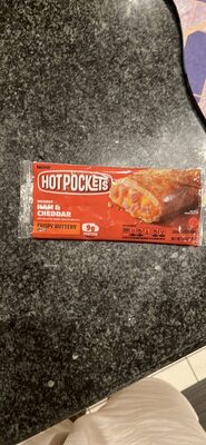 Hot Pockets Crispy Crust Ham and Cheddar Frozen Sandwich 4.5 oz 1 Pack Wrapper
