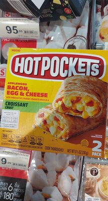 HOT POCKETS Bacon, Egg and Cheese Frozen Sandwiches 2-Count Box