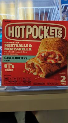 Italian Style Meatballs & Mozzarella With Reduced Fat Mozzarella Cheese & Sauce In A Seasoned Garlic Buttery Crust Sandwiches, Italian Style Meatballs & Mozzarella