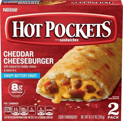 Cheddar Cheeseburger Crispy Butter Crust Sandwiches