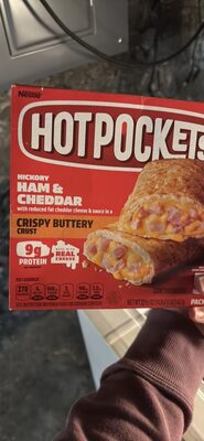 Hickory Ham & Cheddar With Reduced Fat Cheddar Cheese & Sauce In A Crispy Buttery Crust Sandwiches, Hickory Ham & Cheddar
