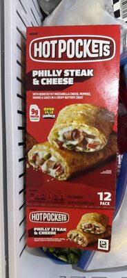 Philly Steak & Cheese With Reduced Fat Mozzarella Cheese, Peppers, Onions & Sauce In A Seasoned Crust Sandwiches, Philly Steak & Cheese