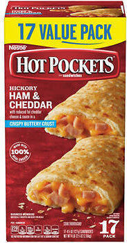 Hickory Ham & Cheddar With Reduced Fat Cheddar Cheese & Sauce In A Crispy Buttery Crust Sandwiches, Hickory Ham & Cheddar