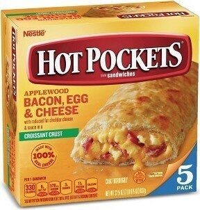 HOT POCKETS Applewood Bacon, Egg and Cheese Frozen Sandwiches 5-Count Box