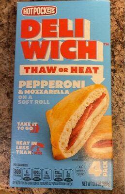 Pepperoni & Mozzarella On A Soft Roll Sandwich