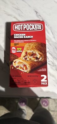 Chicken Bacon Ranch With Applewood Smoked Bacon, Reduced Fat Mozzarella & Creamy Ranch In A Crispy Buttery Crust Sandwiches, Chicken Bacon Ranch