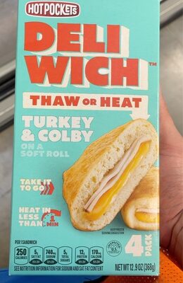 Turkey & Colby On A Soft Roll Sandwich