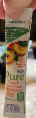 Peach Iced Tea Naturally Sweetened Drink Mix, Peach Iced Tea