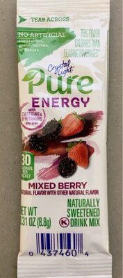 Mixed Berry Naturally Sweetened Energy Drink Mix, Mixed Berry