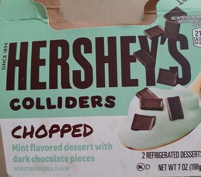 Chopped Mint Flavored Dessert With Dark Chocolate Pieces Colliders