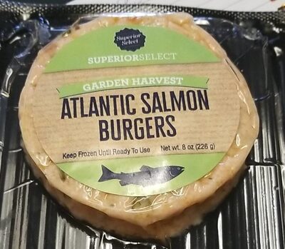 Garden Harvest Atlantic Salmon Burgers, Garden Harvest