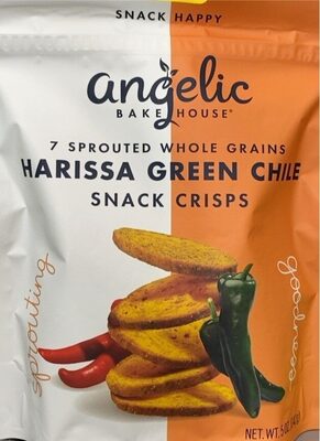 Harissa & Green Chile Sweet Potato 7 Sprouted Whole Grains Crisps, Harissa & Green Chile Sweet Potato