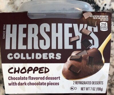 Chopped Chocolate Flavored Dessert With Dark Chocolate Pieces Colliders