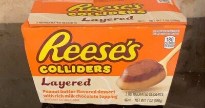 Peanut Butter Flavored Dessert With Rich Milk Chocolate Topping Layered Colliders, Peanut Butter