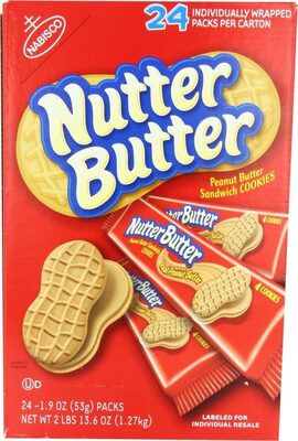 Nabisco Nutter Butter Sandwich Cookies 1X45.6 Oz