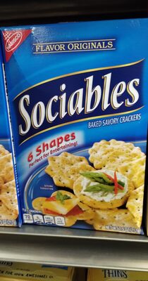 Nabisco Sociables Crackers Sociables 1X7.5 Oz