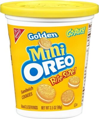 Golden Mini Sandwich Cookies, Golden