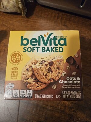 Oats & Chocolate Soft Baked Breakfast Biscuits, Oats & Chocolate