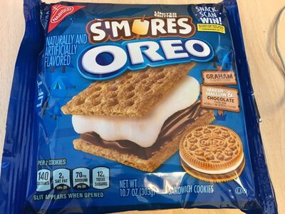 S'Mores Marshmallow & Chocolate Creme Graham Sandwich Cookies, S'Mores