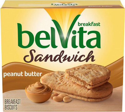Peanut Butter Sandwich Breakfast Biscuits, Peanut Butter