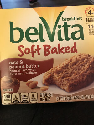 Oats & Peanut Butter Soft Baked Breakfast Biscuits, Oats & Peanut Butter
