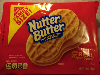 Nabisco Nutter Butter Sandwich Cookies 1X16 Oz